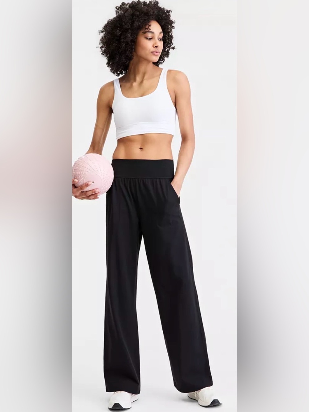 Ideology Wide-Leg Pants with High Waist